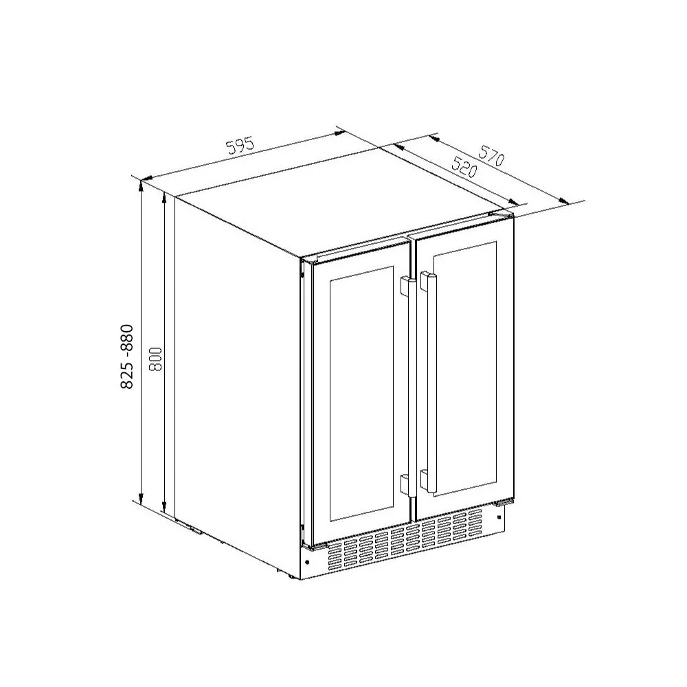 CDA CFWC624SS Wine Cooler - Stainless Steel - Image 3