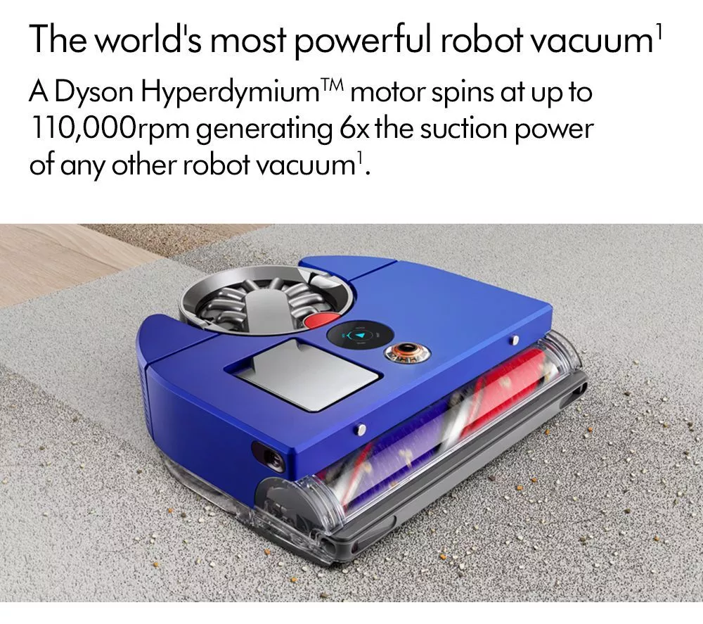 DYSON 360 Vis Nav Robot Vacuum Cleaner - Blue & Nickel - Image 9