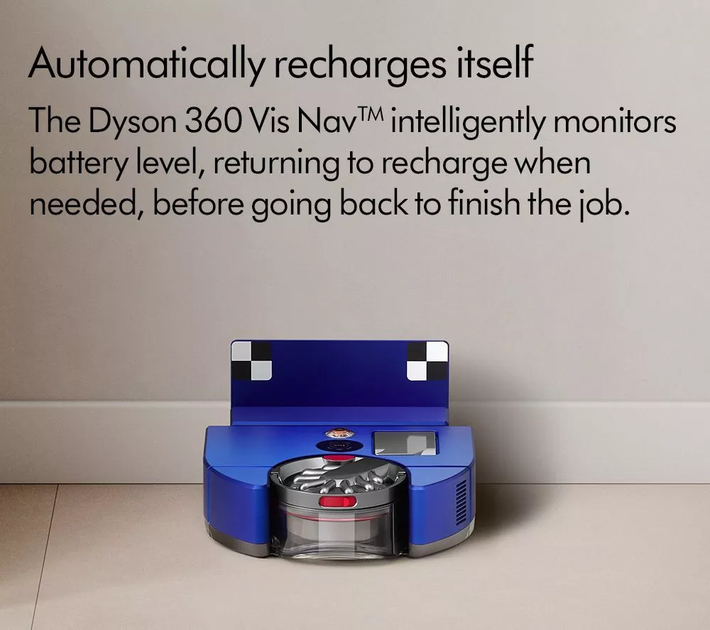 DYSON 360 Vis Nav Robot Vacuum Cleaner - Blue & Nickel - Image 12