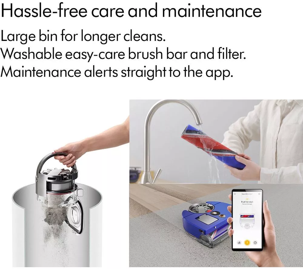 DYSON 360 Vis Nav Robot Vacuum Cleaner - Blue & Nickel - Image 13