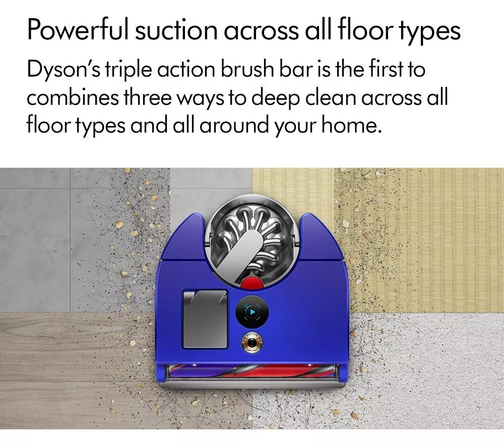 DYSON 360 Vis Nav Robot Vacuum Cleaner - Blue & Nickel - Image 15
