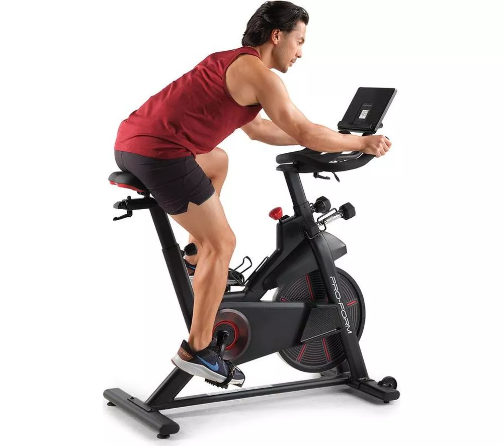 PROFORM Pro Trainer 500 Smart Bluetooth Exercise Bike - Black & Red - Image 2