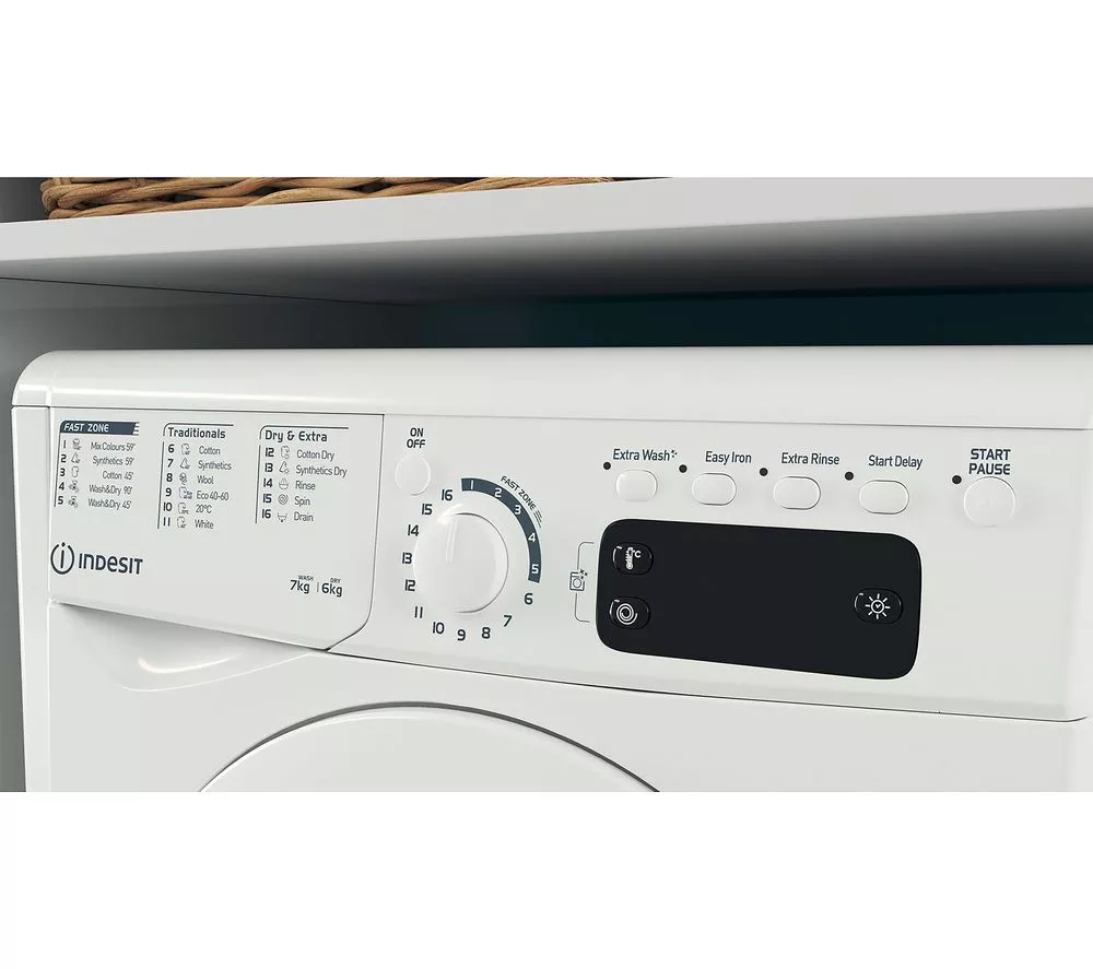 INDESIT EWDE 761483 W UK 7 kg Washer Dryer - White