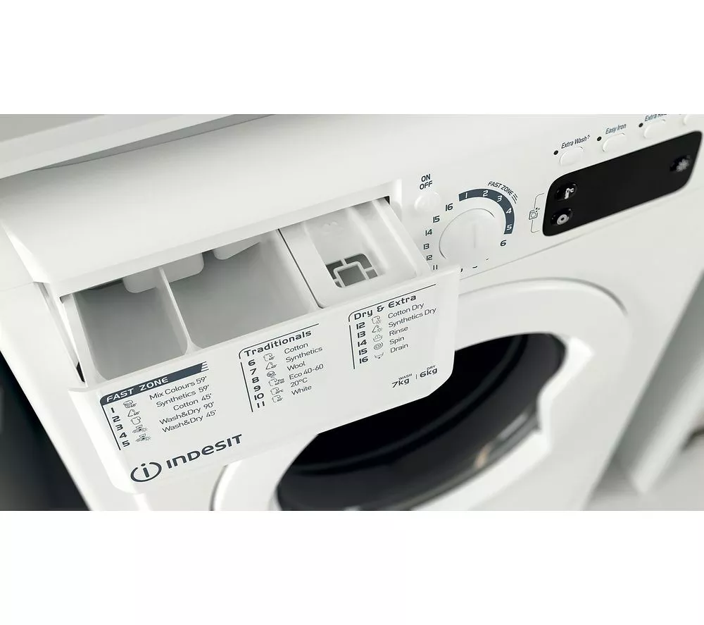 INDESIT EWDE 761483 W UK 7 kg Washer Dryer - White