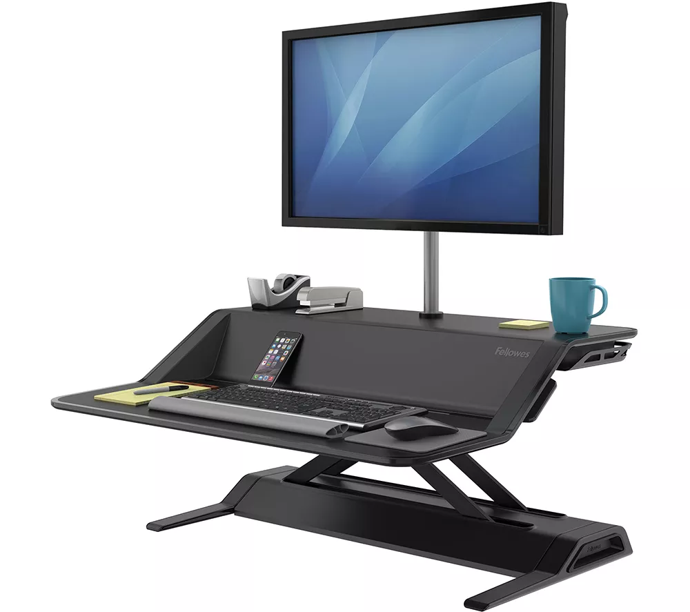 FELLOWES Lotus Sit-Stand Workstation - Black