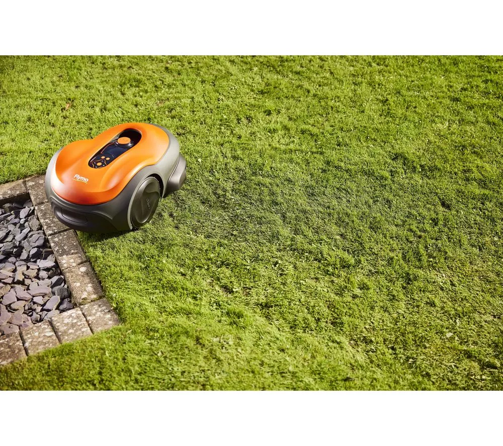 FLYMO UltraLife 1500 Cordless Robot Lawn Mower - Black & Orange