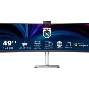 PHILIPS 49B2U6900CH Dual Quad HD 49" Curved VA WLED Monitor - Black