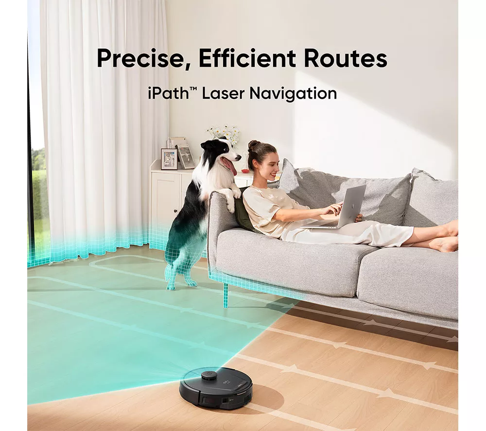 EUFY L60 Hybrid Robot Vacuum Cleaner & Mop with Self-Empty Station - Black