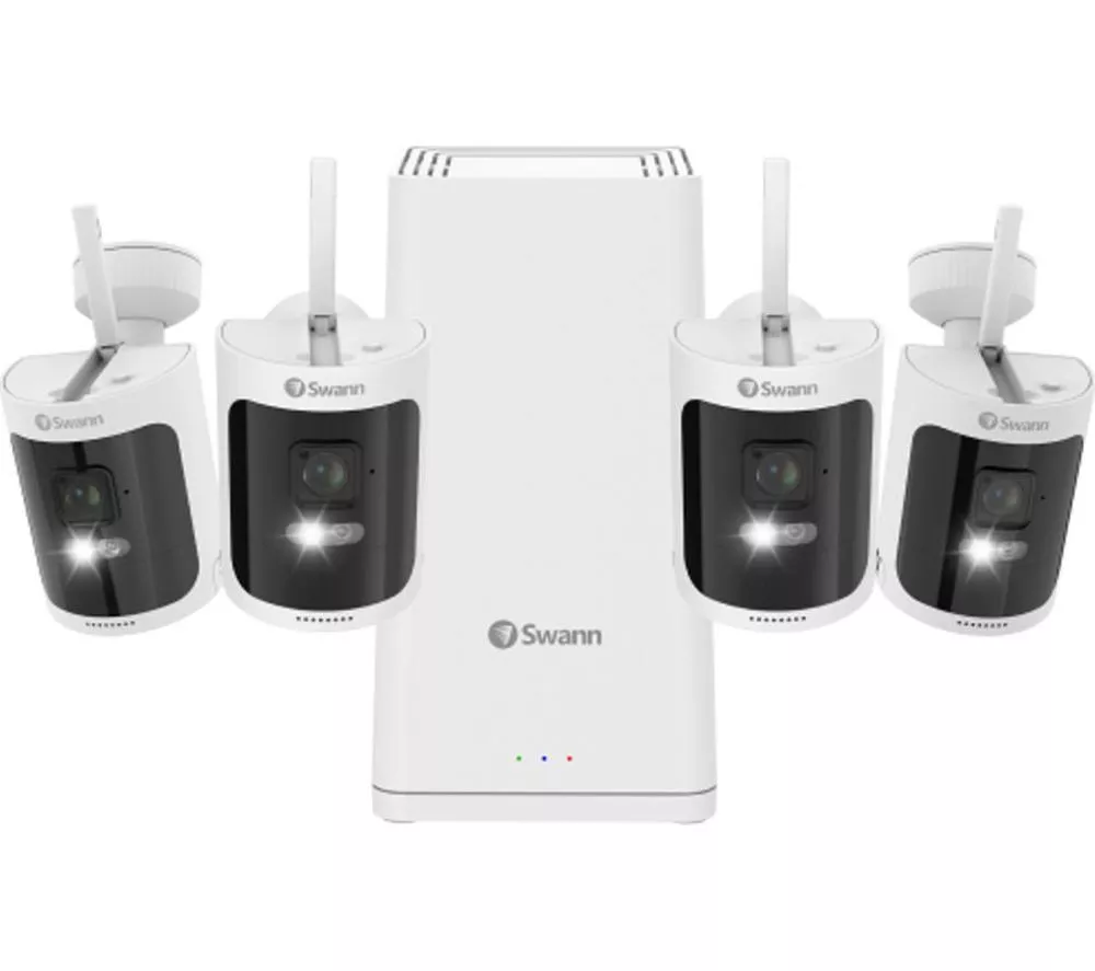 SWANN AllSecure650 8-channel Quad HD NVR Security System - 1 TB SD card, 4 Cameras