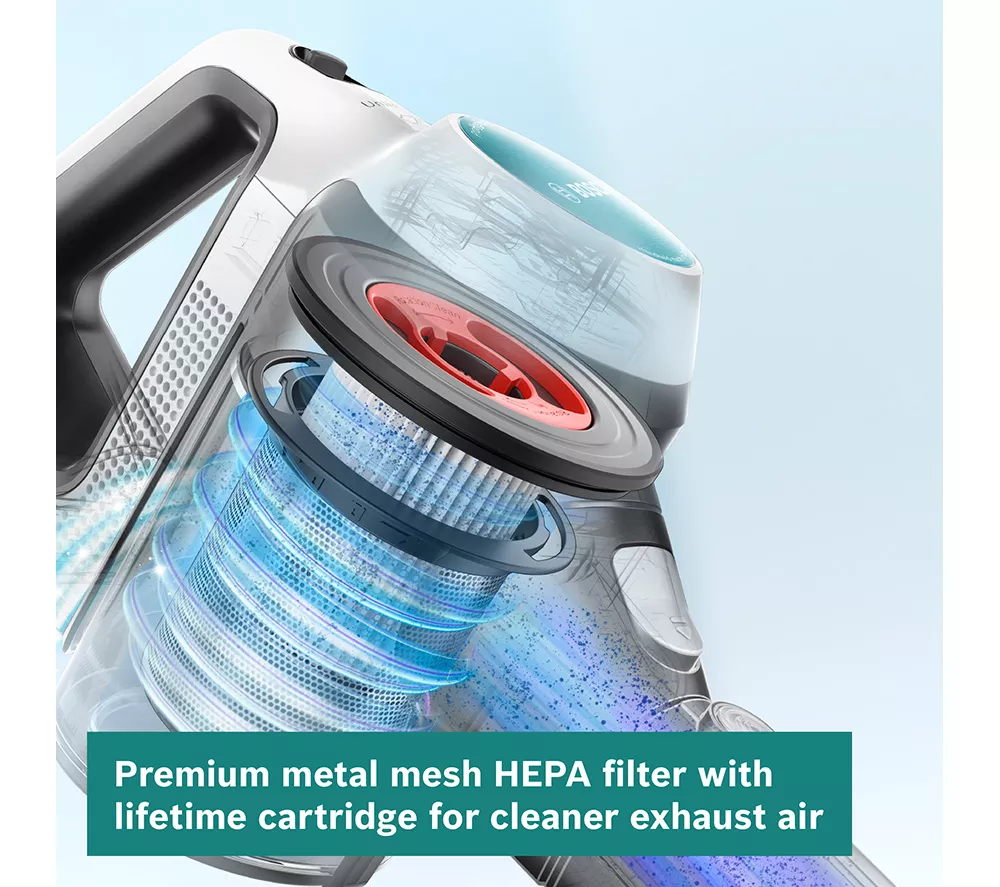 BOSCH Unlimited 7 Aqua BCS71HYGGB 2-in-1 Cordless Vacuum Cleaner - White & Turquoise - Image 10