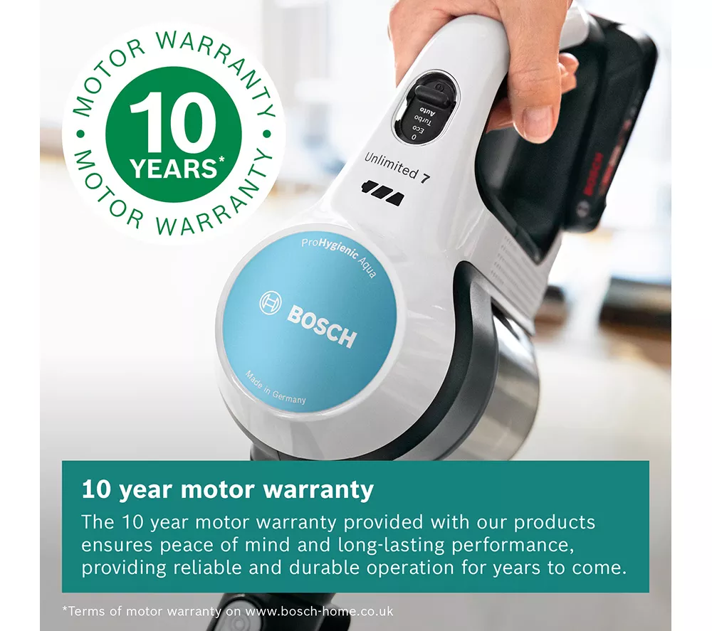 BOSCH Unlimited 7 Aqua BCS71HYGGB 2-in-1 Cordless Vacuum Cleaner - White & Turquoise - Image 11