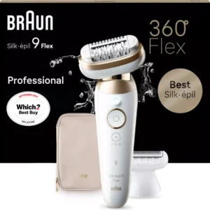 BRAUN Silk-épil 9 Flex 9 3D SE9-041 Wet & Dry Epilator - Gold