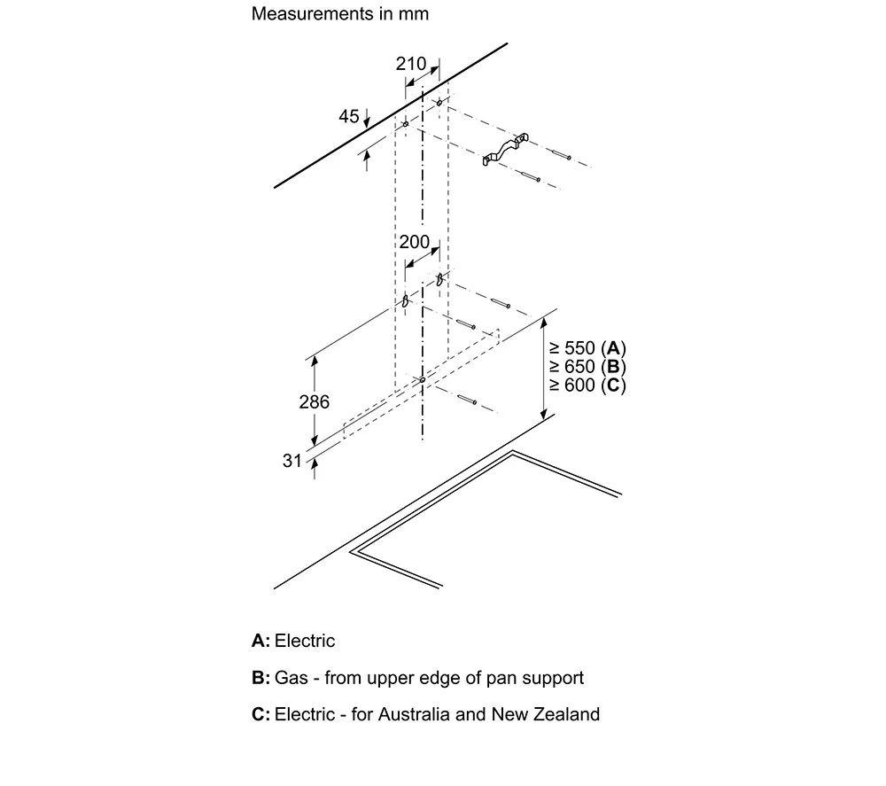 BOSCH Series 2 DWB66BC60B Chimney Cooker Hood - Black - Image 7