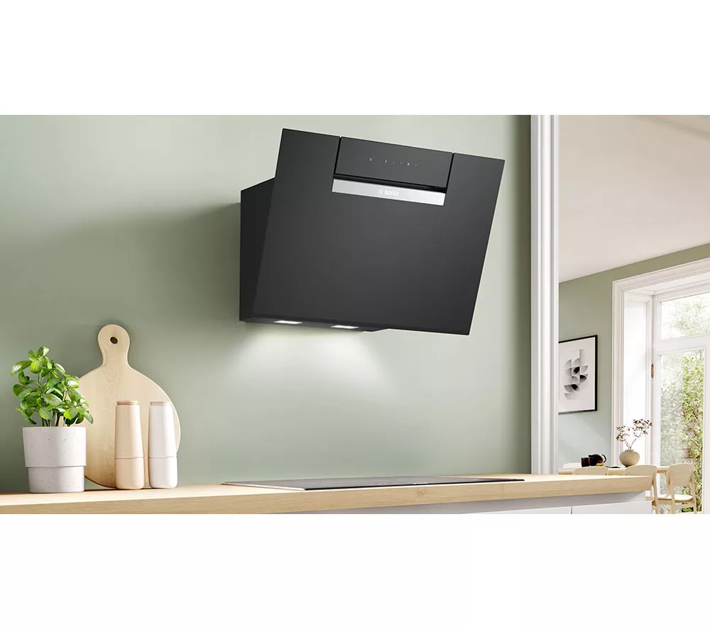 BOSCH Series 4 DWK67FN60B Chimney Smart Cooker Hood - Black - Image 4