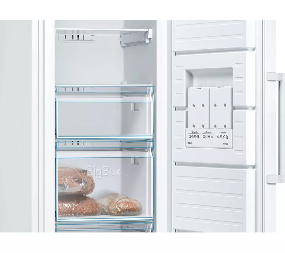 BOSCH Series 4 GSN36VWEPG Tall Freezer - White - Image 2