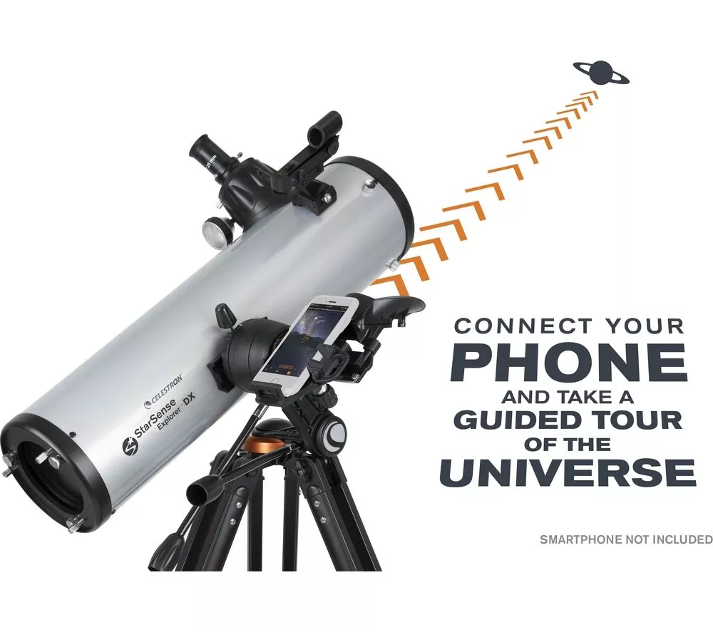 CELESTRON StarSense Explorer DX 130AZ Refractor Telescope - Silver - Image 2