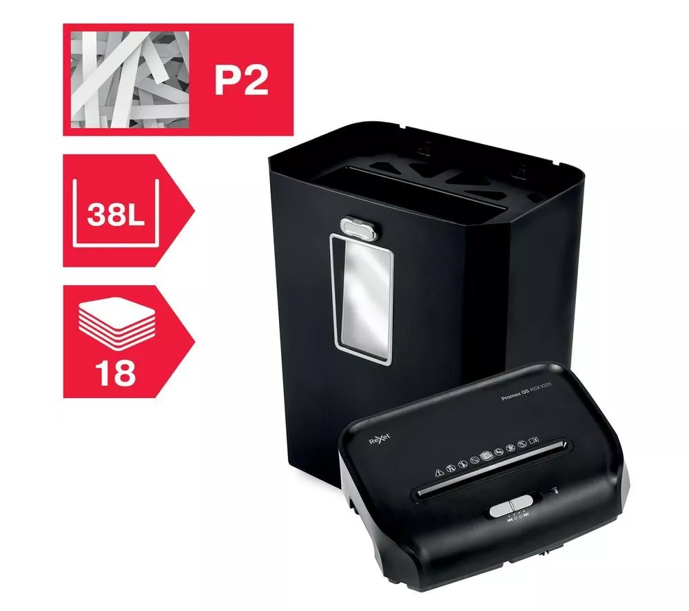 REXEL ProMax QS RSS1838 Strip Cut Paper Shredder - Image 5