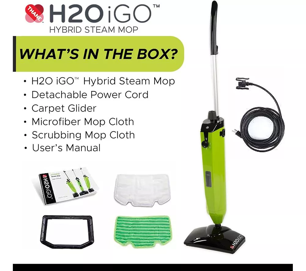 H2O iGO CORDLESS Outdoor Steam Mop - Green - Image 5