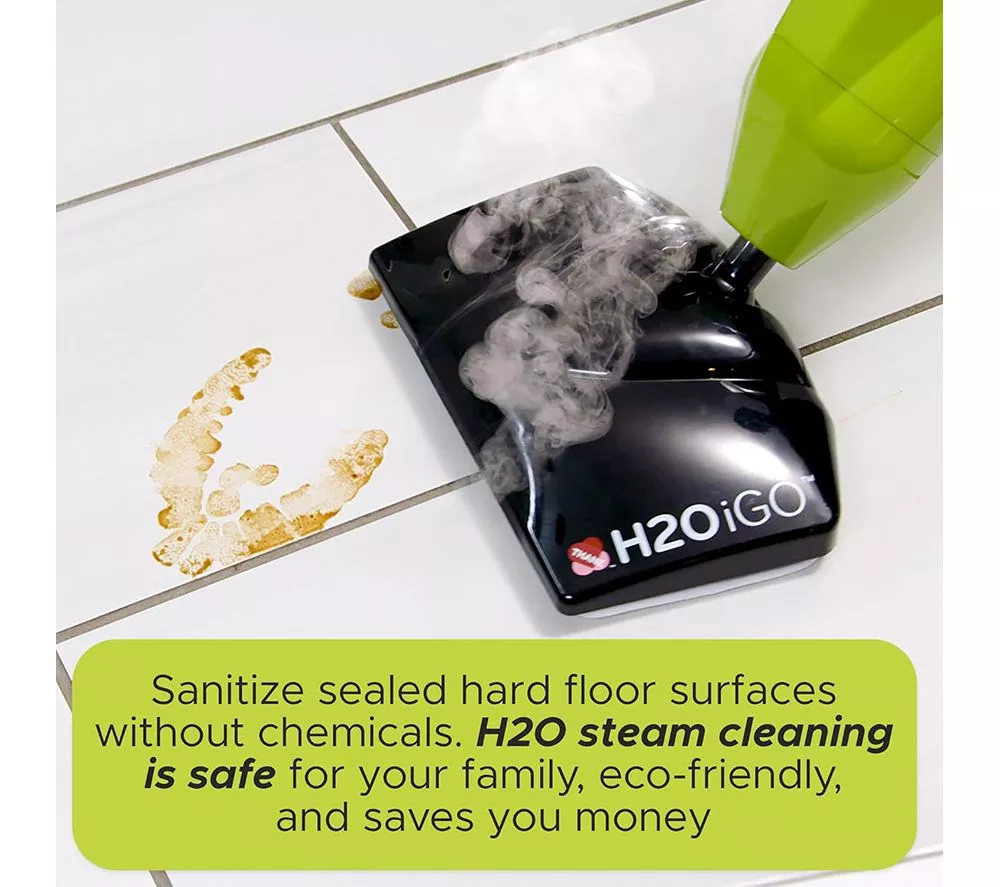 H2O iGO CORDLESS Outdoor Steam Mop - Green - Image 7