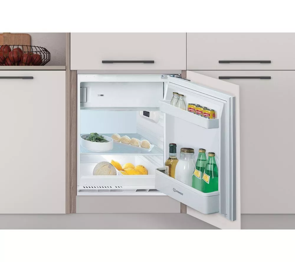 INDESIT Low Frost INBUF011.UK Integrated Undercounter Fridge - Fixed Hinge