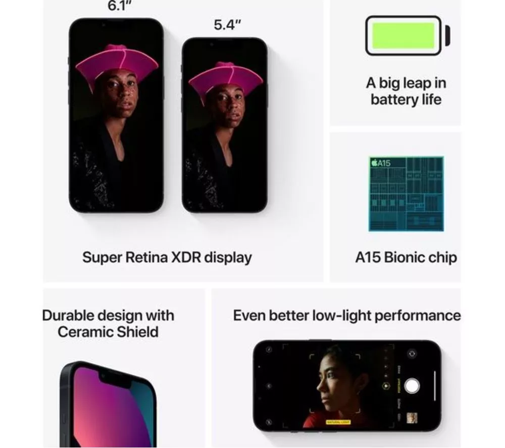 APPLE Refurbished iPhone 13 - 128 GB, Midnight (Good Condition) - Image 7