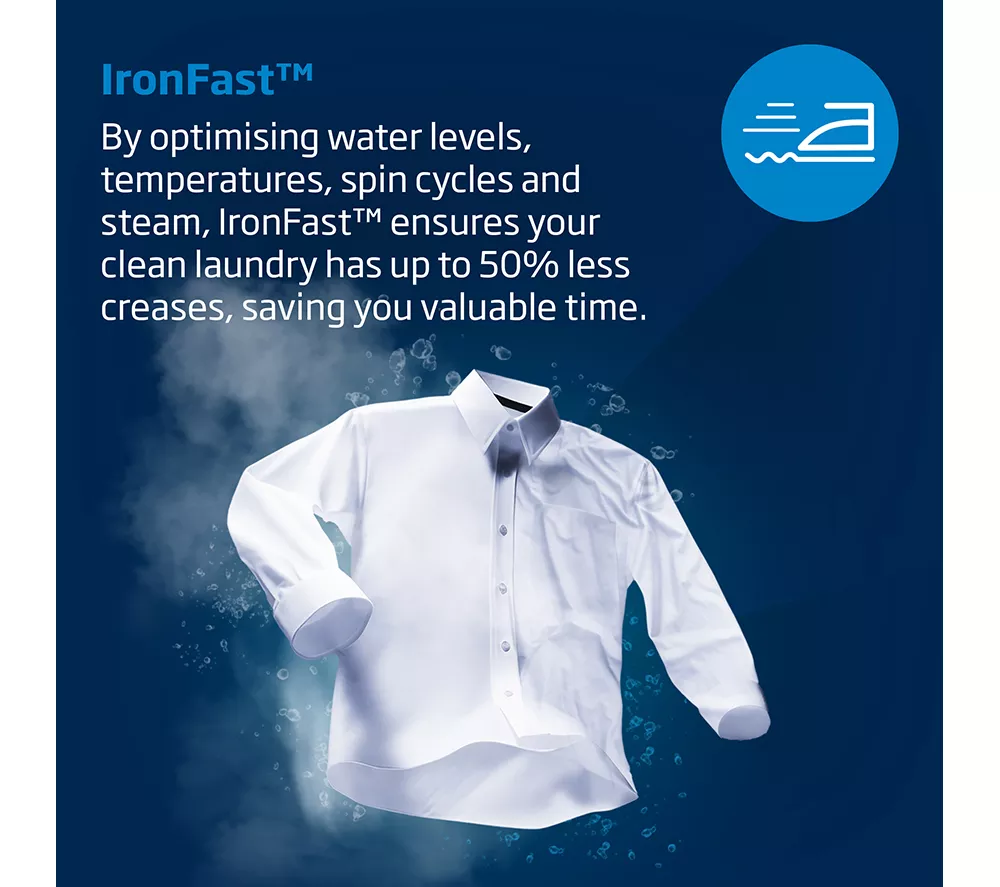 BEKO Pro EnergySpin IronFast BM3WT4841IA 8 kg 1400 Spin Washing Machine - Anthracite - Image 13