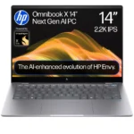 HP OmniBook X 14" Laptop, Copilot+ PC - Snapdragon X Elite, 512 GB SSD, Silver