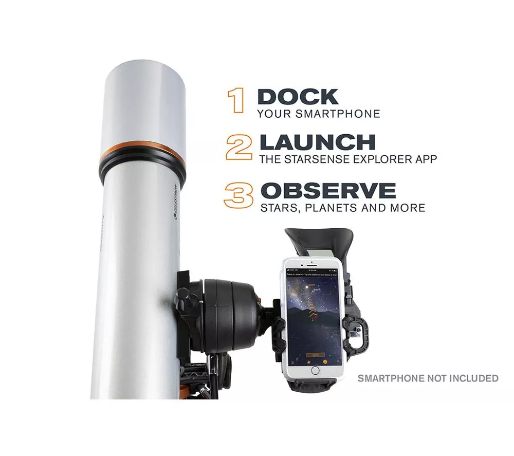 CELESTRON StarSense Explorer DX 102AZ Refractor Telescope - Silver - Image 12