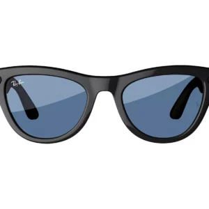 RAY-BAN Meta Skyler Glasses - Shiny Black, Transitions Cerulean Blue