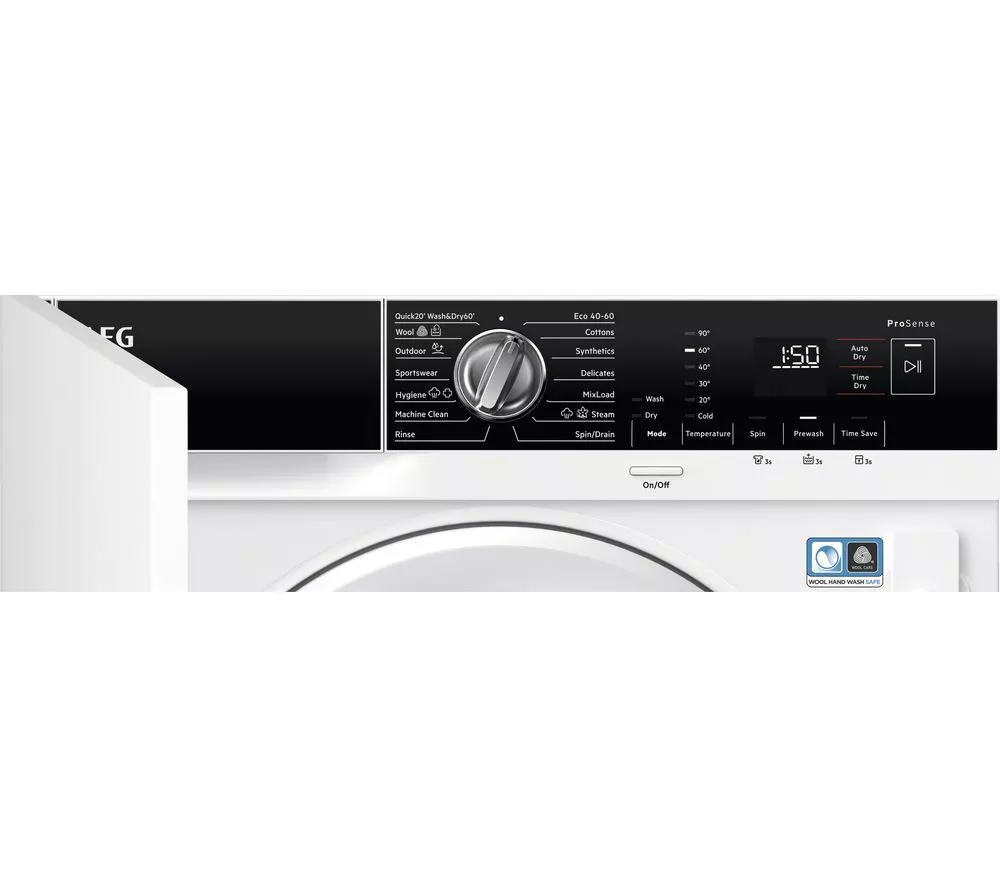 AEG 7000 Series L7WE74634BI Integrated 7 kg Washer Dryer - Image 3