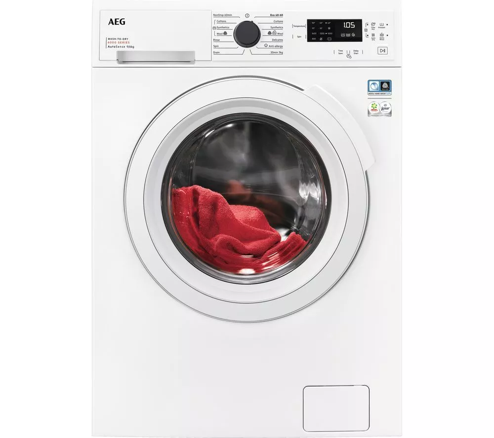AEG 6000 Series LWX60966B 9 kg Washer Dryer - White