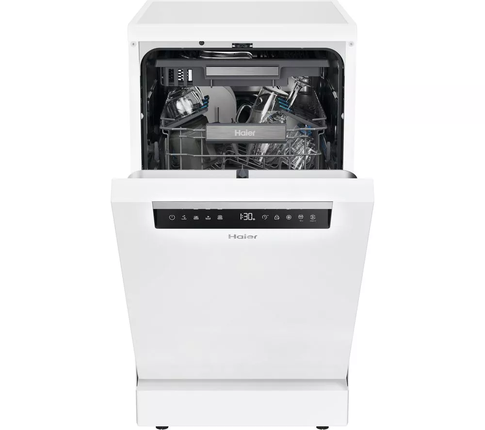 HAIER I Pro XF1C3TB1FW-80 Slimline WiFi-enabled Dishwasher - White