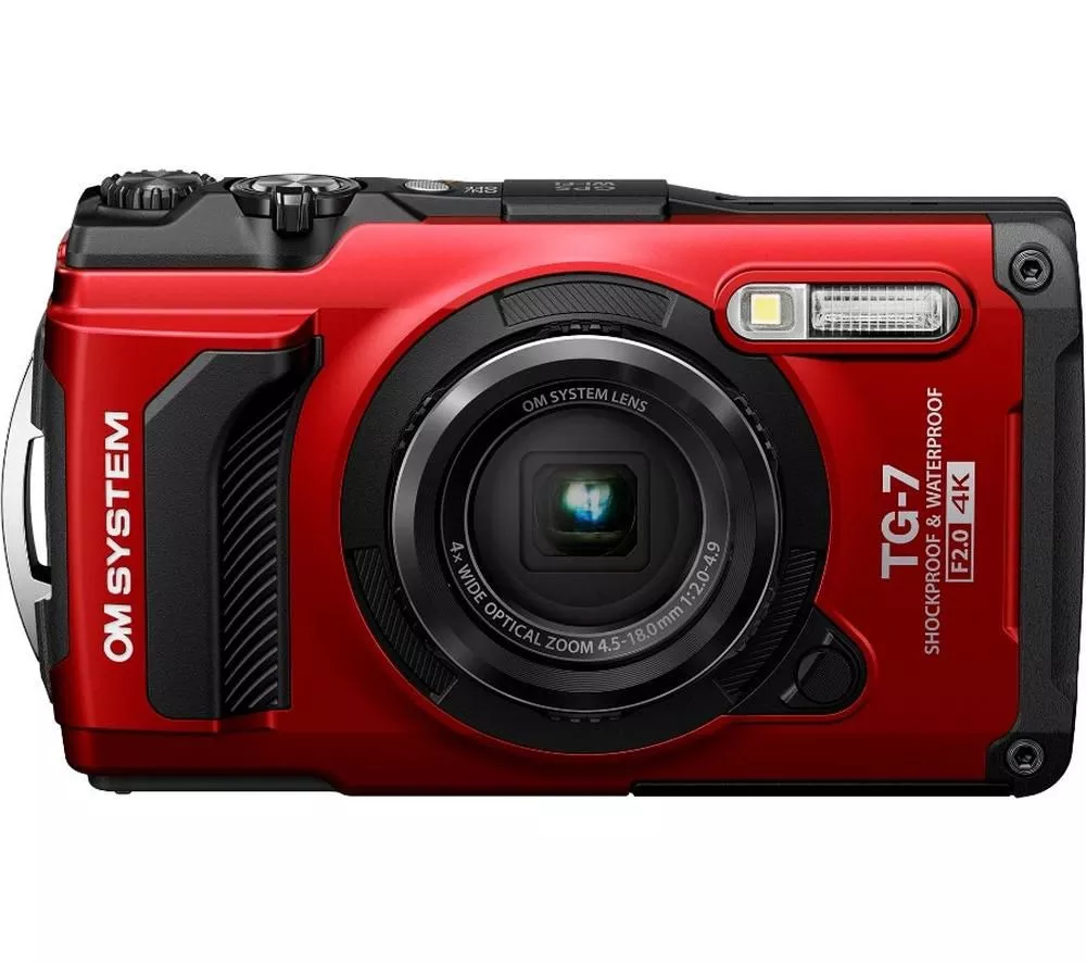 OM SYSTEM Tough TG-7 Digital Camera - Red