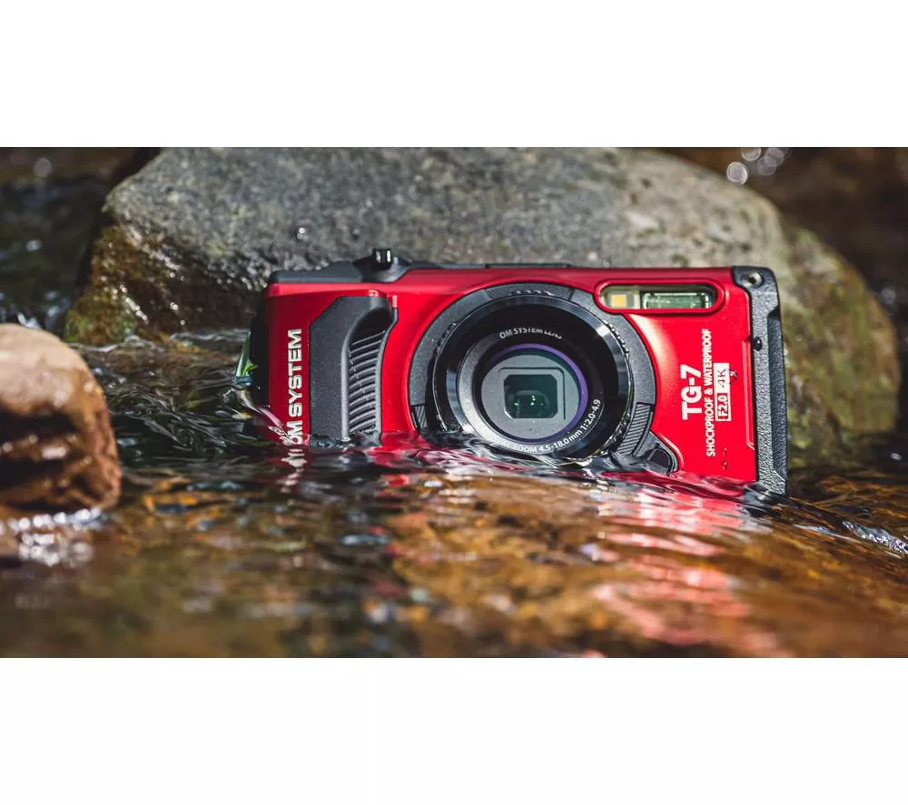OM SYSTEM Tough TG-7 Digital Camera - Red
