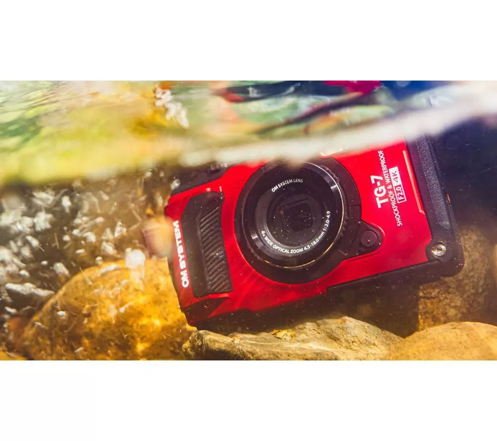 OM SYSTEM Tough TG-7 Digital Camera - Red
