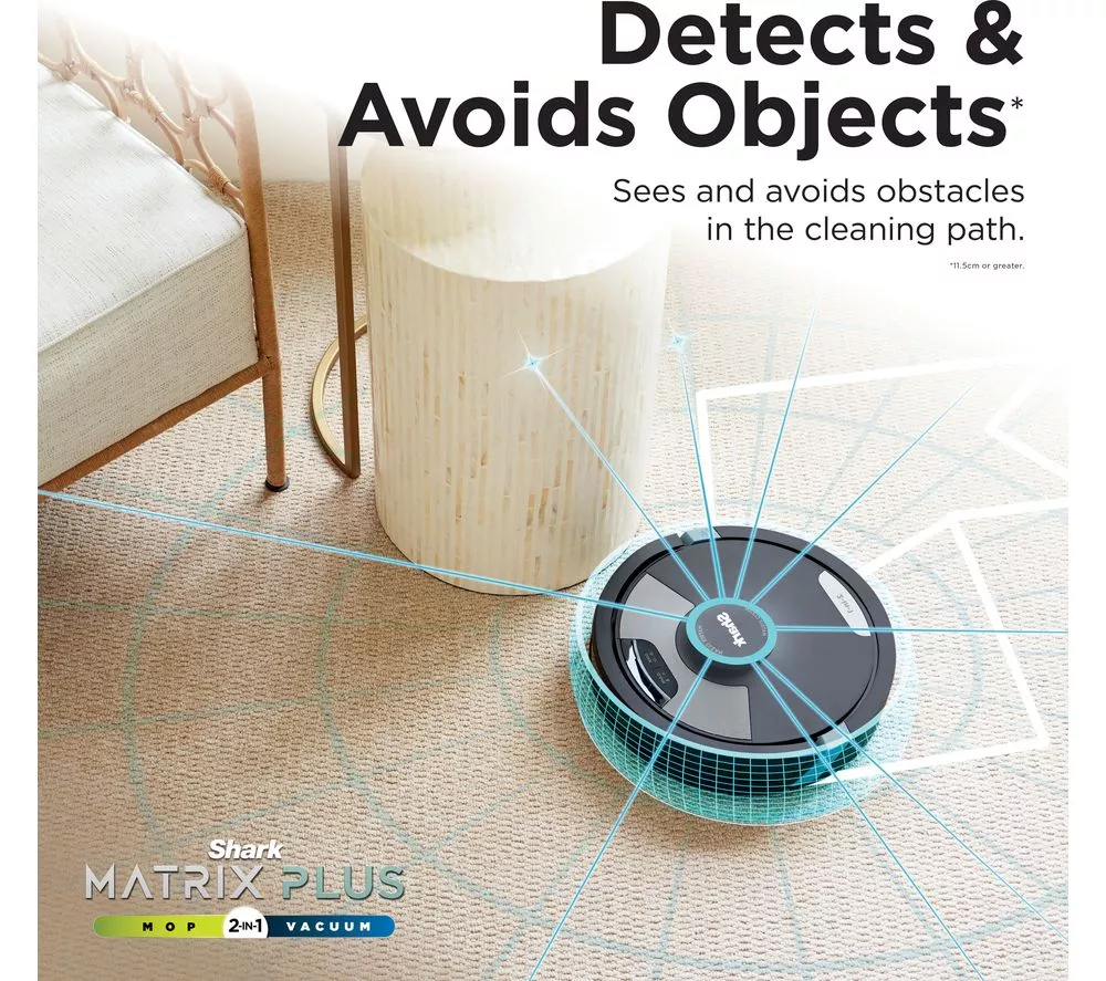 SHARK RV2620WAUK Matrix Plus 2-in-1 Robot Vacuum Cleaner - Black - Image 6