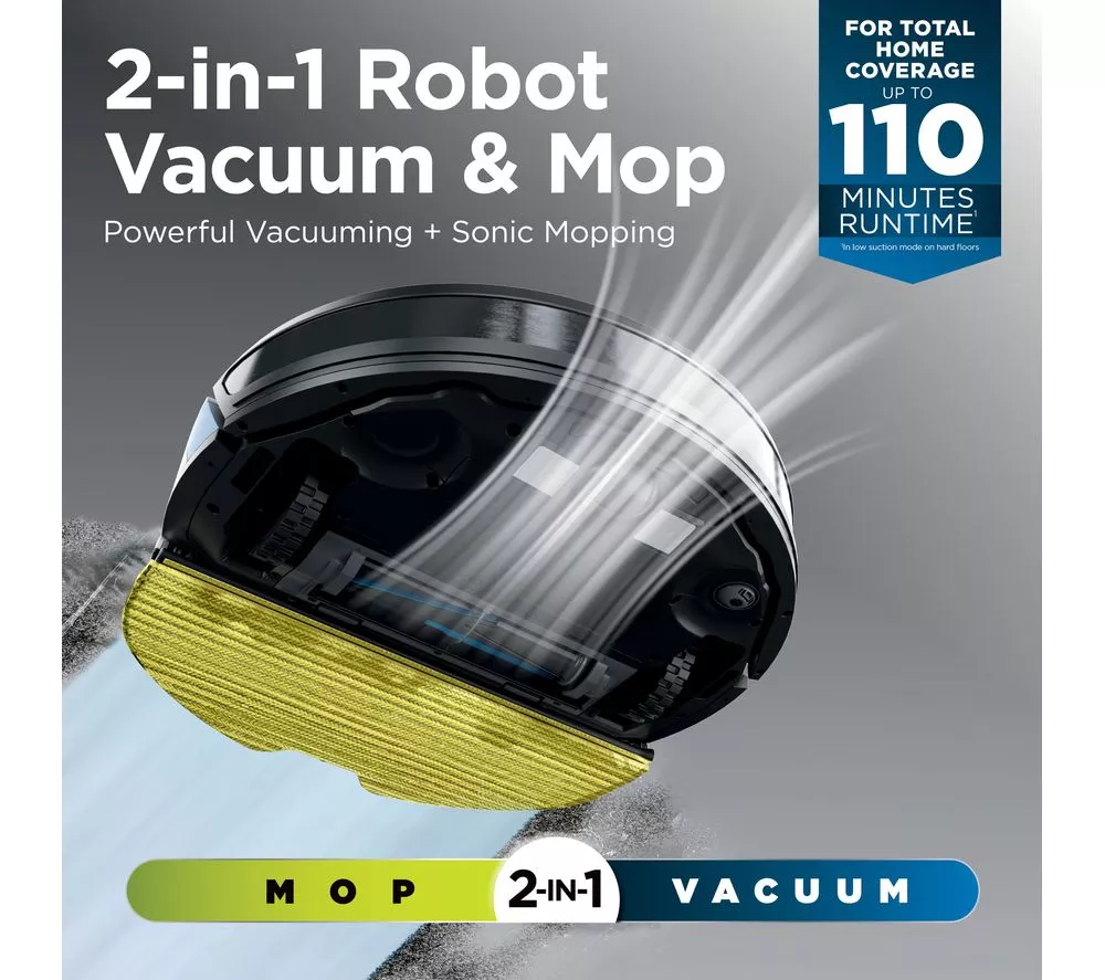 SHARK RV2620WAUK Matrix Plus 2-in-1 Robot Vacuum Cleaner - Black - Image 9