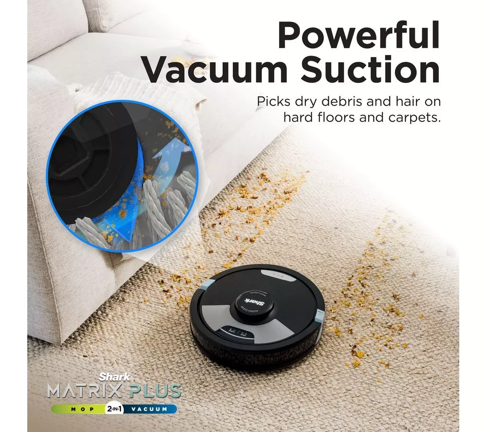 SHARK RV2620WAUK Matrix Plus 2-in-1 Robot Vacuum Cleaner - Black - Image 10