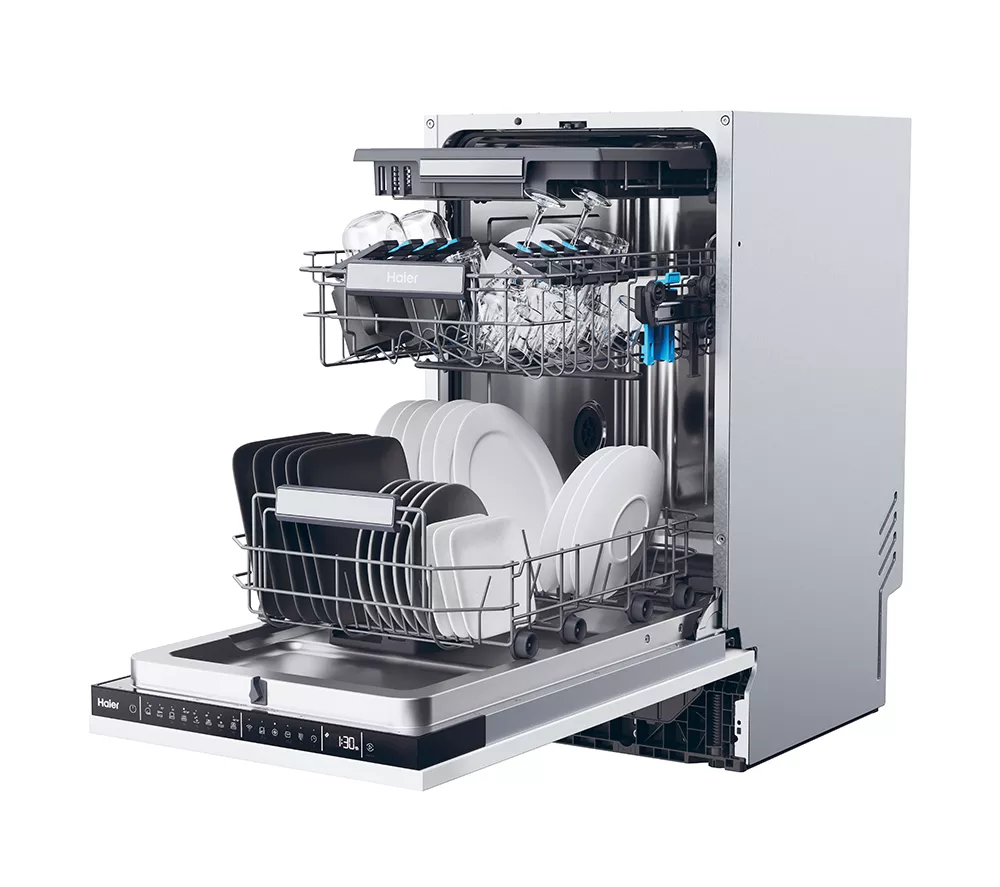 HAIER XI1C3TB2FB-80 Slimline Fully Integrated WiFi-enabled Dishwasher - Image 3