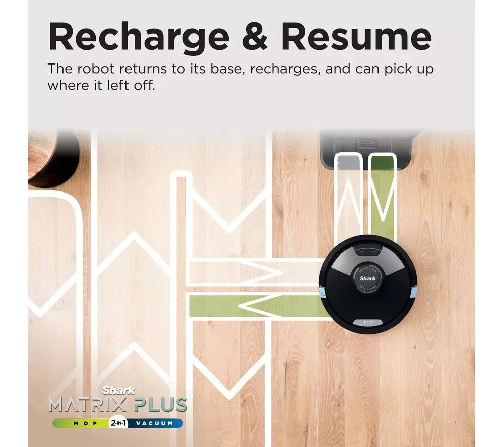 SHARK RV2620WDUK Matrix Plus 2-in-1 Robot Vacuum Cleaner - Black - Image 4