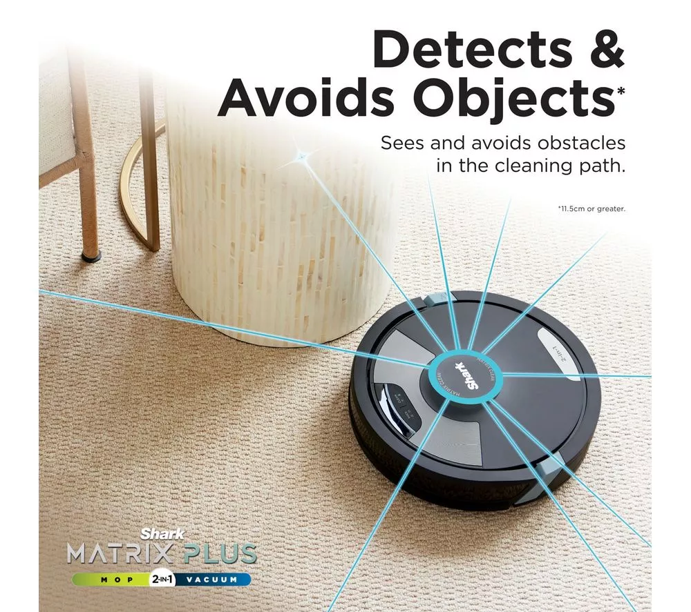 SHARK RV2620WDUK Matrix Plus 2-in-1 Robot Vacuum Cleaner - Black - Image 5
