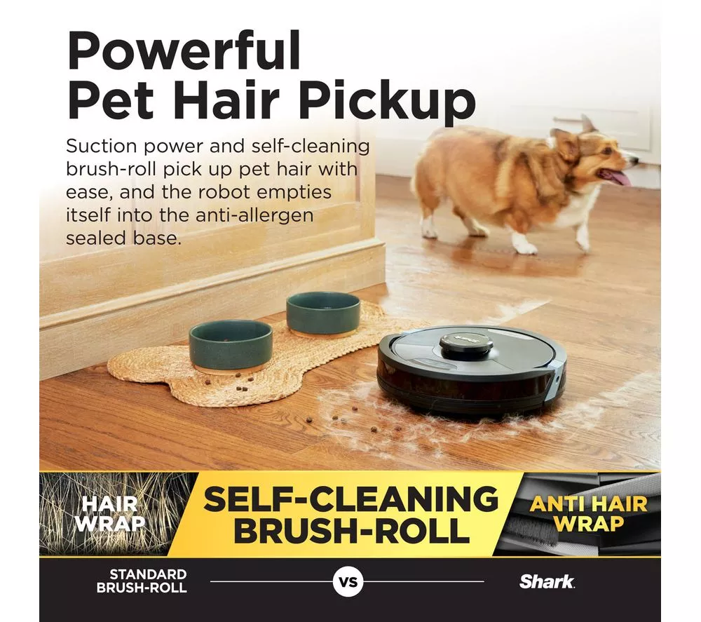 SHARK RV2620WDUK Matrix Plus 2-in-1 Robot Vacuum Cleaner - Black - Image 8