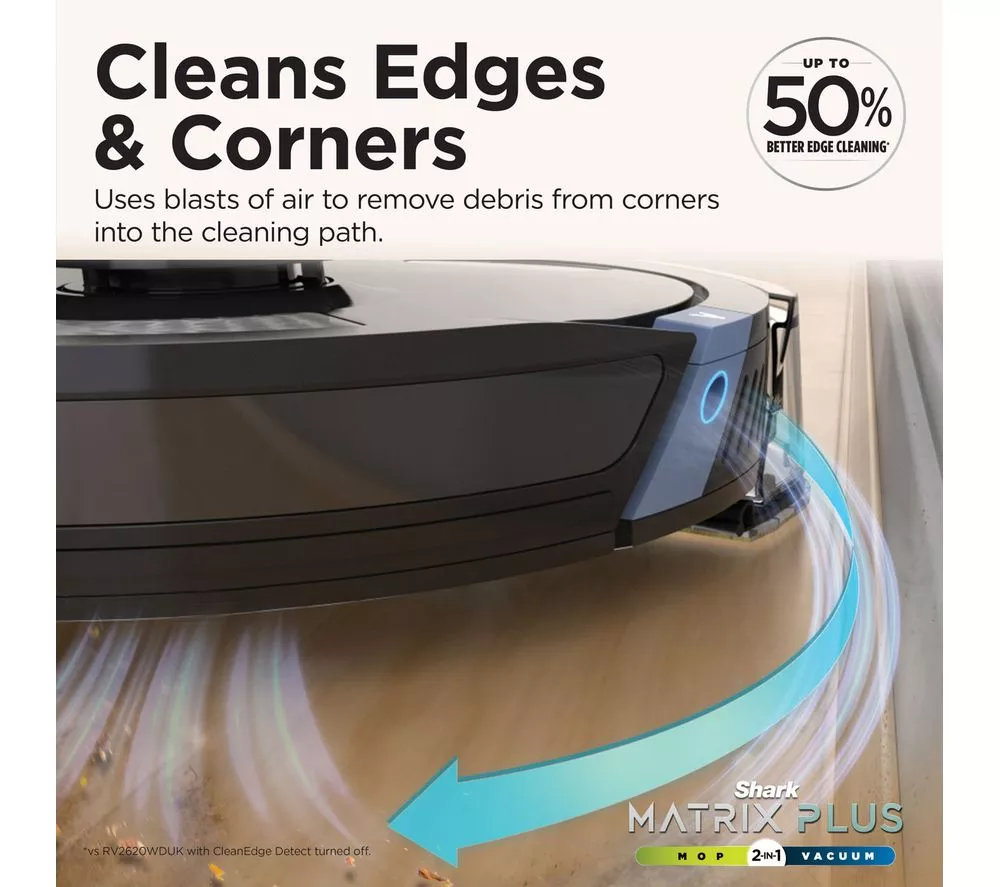 SHARK RV2620WDUK Matrix Plus 2-in-1 Robot Vacuum Cleaner - Black - Image 9