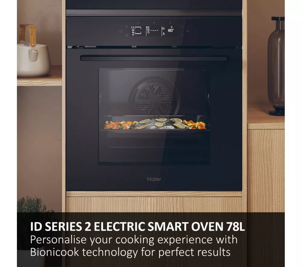 HAIER Air Fry ID Series 2 H6 ID25G3YTB1 Electric Pyrolytic Smart Oven - Black