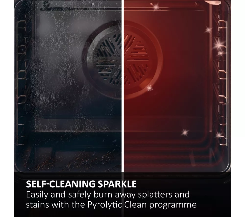 HAIER Air Fry ID Series 2 H6 ID25G3YTB1 Electric Pyrolytic Smart Oven - Black