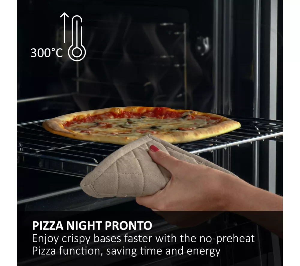 HAIER Air Fry ID Series 2 H6 ID25G3YTB1 Electric Pyrolytic Smart Oven - Black