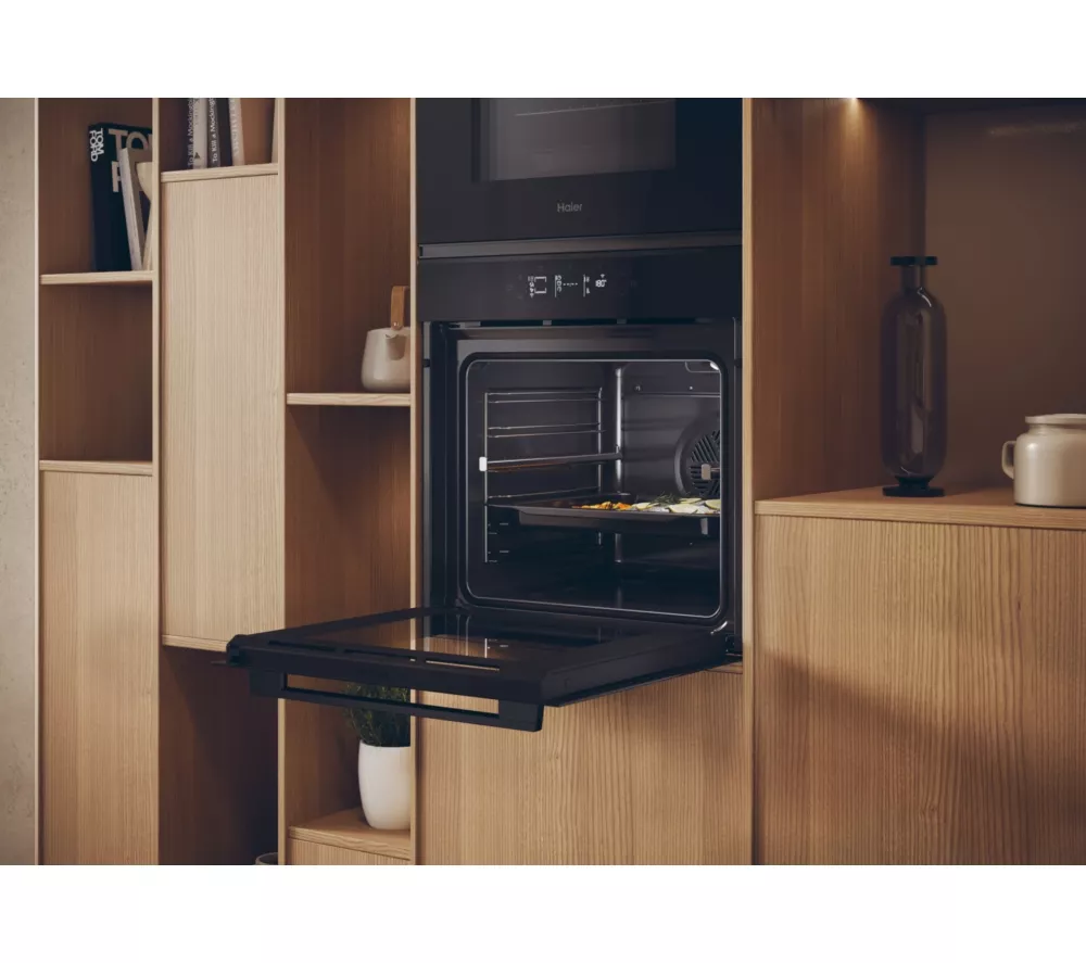 HAIER Air Fry ID Series 2 H6 ID25G3YTB1 Electric Pyrolytic Smart Oven - Black