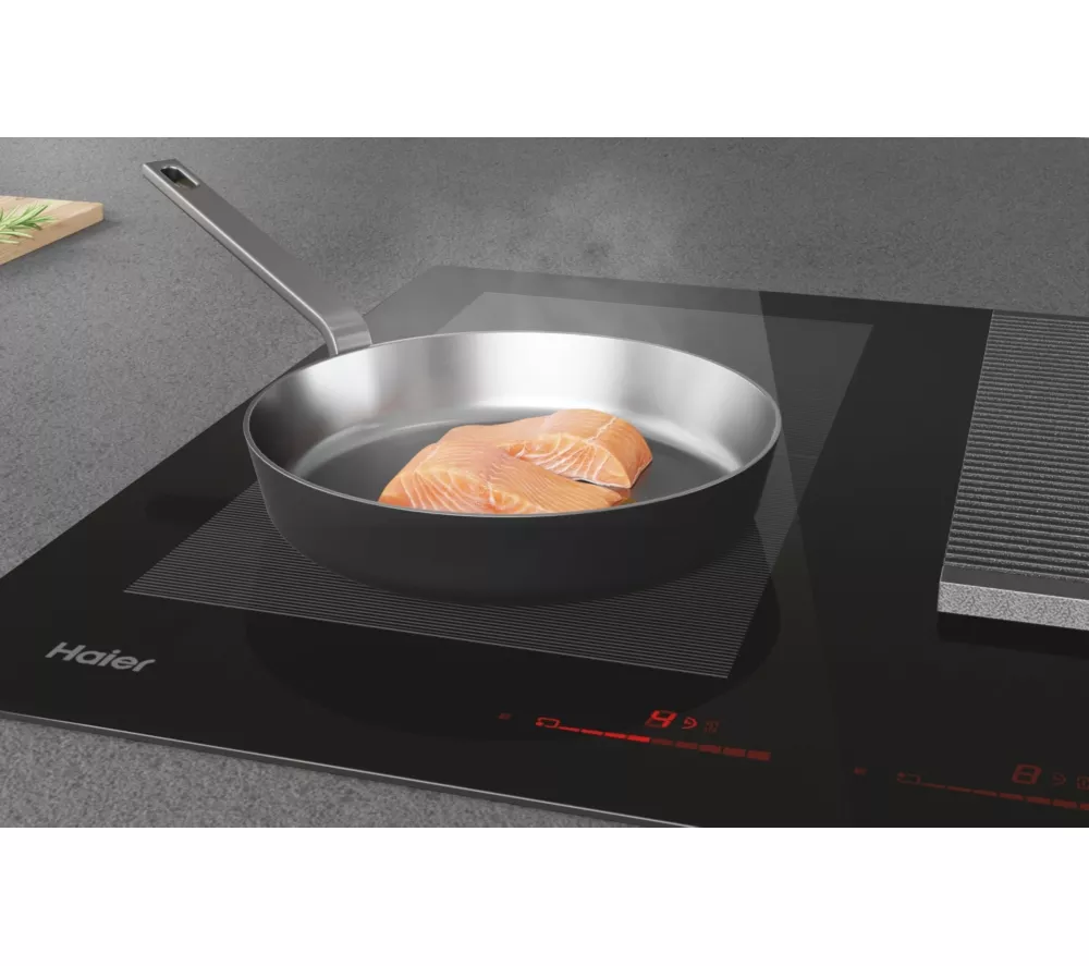 HAIER HAIH8IFMCF 83 cm Vented Electric Induction Hob - Black
