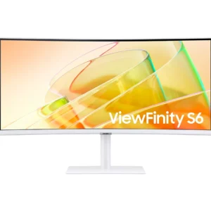 SAMSUNG ViewFinity S6 LS34C650TAUXXU Wide Quad HD 34" Curved VA LCD Monitor - White