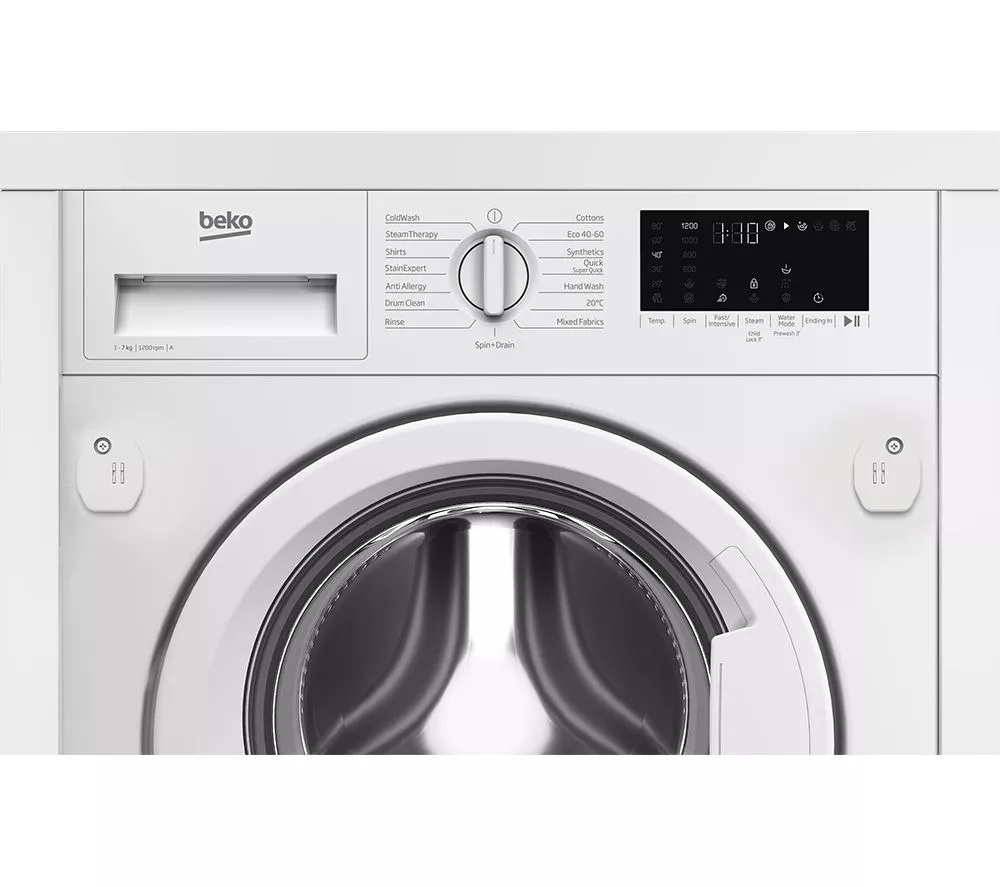 BEKO WTIK72121 Integrated 7 kg 1200 Spin Washing Machine - Image 6